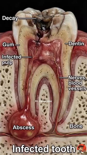 Saving a tooth from extraction! 🦷✨ Here is the full sequence of a Root Canal treatment: 1️⃣ Cleaning the infection (Pulp removal) 2️⃣ Shaping the canals 3️⃣ Filling with Gutta Percha 🟠 4️⃣ Sealing with Glass Ionomer & Light Curing 💡 This procedure saves the natural tooth and stops the pain! Send this to someone who is afraid of the dentist! 📤👇 #dentistryworld #rootcanal #dentalstudent #satisfyingvideos #rootcanaltreatment