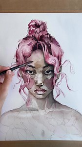 Watercolor Portrait Techniques by Polina Bright