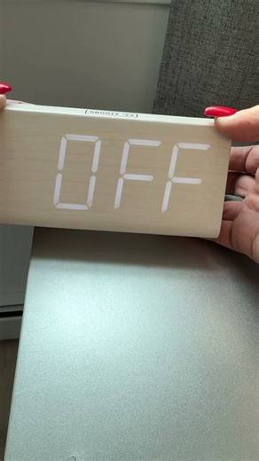 Digital Wood clock with snooze and USB charging port. #amazonfinds #digitalclock #techgadgets