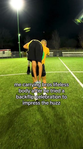 Bro's Backflip Celebration Gone Wrong