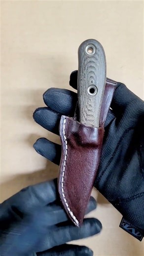 Azula Gun Holsters Custom Leather Belt Knife Sheath For Busse Combat Game Warden INFI Knife