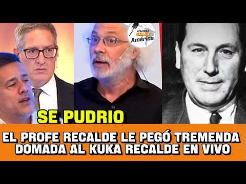Professor Recalde gave Kuka Recalde a tremendous dressing down during a debate on Crónica.