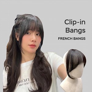 Handmade Clip in Bangs Extensions, French Bangs, Human Hair, Hand-tied Human Hair (only Bangs, Not the Full Head of Hair) - Etsy