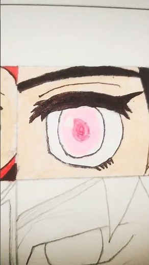 The Art of Demon Slayer: Drawing Nezuko's Eyes #shorts #trending #anime