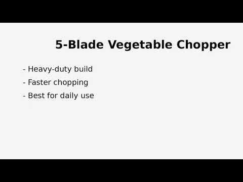 Vegetable Chopper Comparison