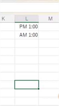 [Excel Tips] Display time as AM/PM!?