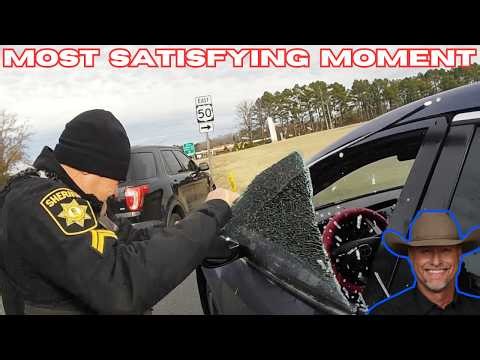 No-Nonsense Cop Smashes Window With His Bare Hands