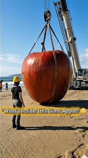 Turning a Giant Apple Into a Tiny House 🍎🏡 (Wait for the End!) #apple #tinyhouse #applehouse #shorts