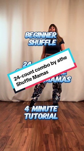 Beginner Shuffle Dance tutorial. This combo was created by @Shuffle Mamas and has a lot of variety of footwork, shuffle moves, and cutting shapes. #Shuffle #shuffledance #shuffletutorial #learntoshuffle #beginnershuffler #howtoshuffle #midlifeshuffle