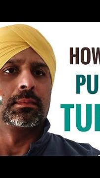 How to tie a Traditional Sikh Punjabi (India) Turban (Step by step instructions) - 969