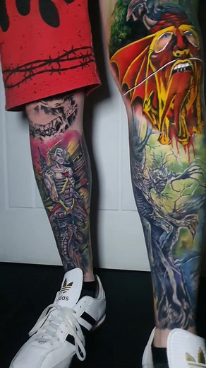 Iron Maiden Leg Sleeves Featuring Classic Artwork