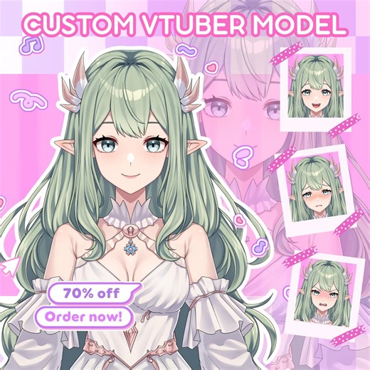 Live2d Vtuber Model Commission | Custom Anime Vtuber Character Design & Rigging | Vtube Studio Ready Avatar - Etsy
