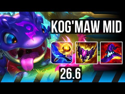 KOG'MAW vs XERATH (MID) | 60K damage | EUNE Grandmaster | 26.6