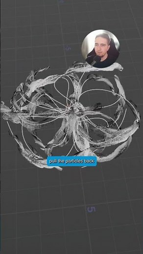 Controlling particles with Curves in Houdini #houdini #houdinifx