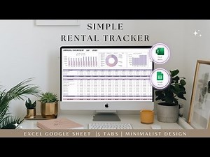 Manage your rentals efficiently in both Excel and Google Sheets, Landlord rental tracker template