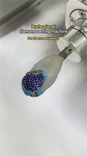 Diamond Setting Machine is your go-to tool for perfecting diamond settings on 3D curved jewelry!