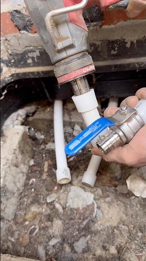 installing a stainless steel ball valve on pex A