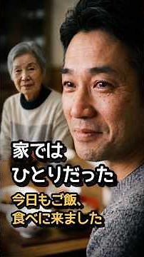 いつも誰かのためにご飯を作るおばあさんは、家ではひとりだった #感動する話 #泣ける話 #シニアライフ#人生の物語 #ひとり暮らし