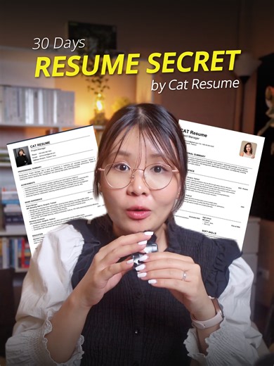 30 Days - Resume Secret by Cat Resume #catresume #เรซูเม่ภาษาอังกฤษ #เรซูเม่ #เรซูเม่สมัครงาน #สัมภาษณ์งาน #หางานออนไลน์