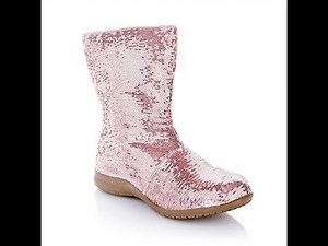 Joan Boyce "Emily" Sequined Boot with Faux Fur Lining