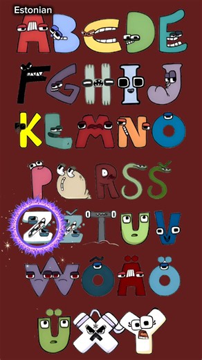 Estonian alphabet Lore song #alphabetlore #alphabetloresong #alphabet