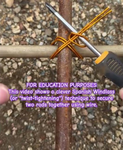 Pro Wire Twist Technique #Construction #DIY #HandyTips #Tool #Hacks #Engineering #Rebar #Screwdriver