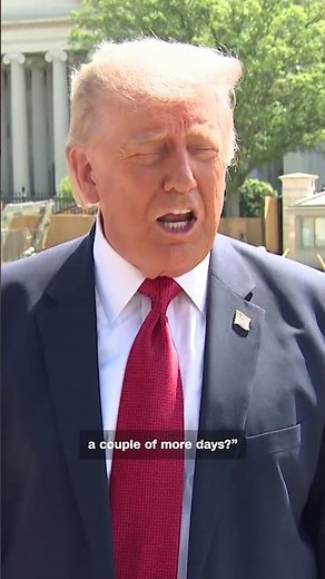 Trump says strikes on Iran were imminent