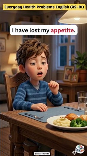 Health Problems English Practice A2-B1 english speaking practice #spokenenglish #englishlanguage