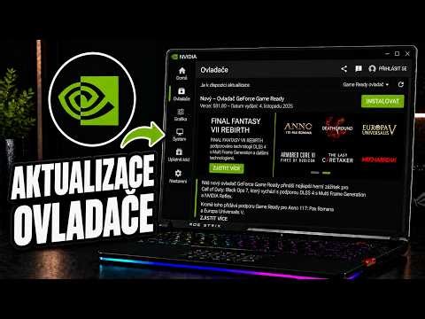 Jak AKTUALIZOVAT ovladače grafické karty NVIDIA | Jak NAINSTALOVAT ovladače NVIDIA na PC