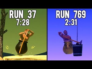 Here's What 1,000 Speedruns of Getting Over It Looks Like.