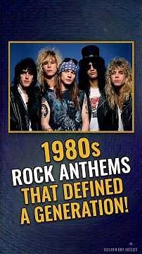 These 10 Rock Songs Defined the 1980s #70s80s90smusichits
