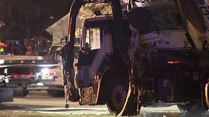 52K views · 450 reactions | GARBAGE TRUCK EXPLOSION: Video captures the moment a garbage truck exploded in Illinois, leaving three first responders injured. https://bit.ly/49uYU80 | WFLA News Channel 8 | Facebook