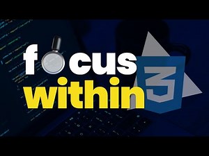 FOCUS-WITHIN in CSS, Simplified with examples 🔥
