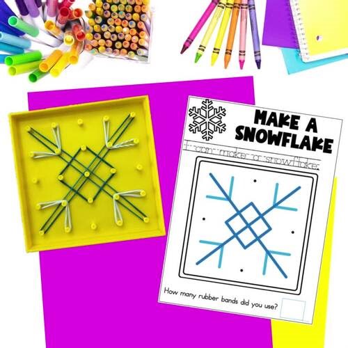 Seasonal Math Centers Fall Winter Spring Summer Geoboard Bundle