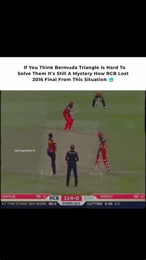 It's Still A Mystery 🥶😭 #ipl2016 #rcbvssrh #iplfinal2016
