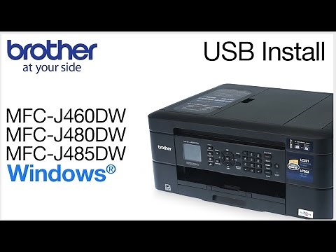 Installing MFCJ460DW MFCJ480DW or MFCJ485DW with a USB cable - Windows® Version