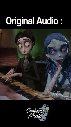 Corpse Bride plays the piano correctly 🤔✅