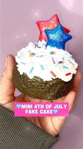 Mini Fake Cake Tutorial | 4th of July DIY Dessert Decor