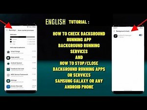 How To Stop Apps Running In Background Android/Samsung || Check Apps Services Running In Background