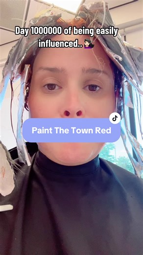 Did I dye my hair just so I could use this sound? That’s none of my business ok! Was missing my red though. #lindsromerobooktok #paintthetownred2023 #lindsromero #hairdaydone😛