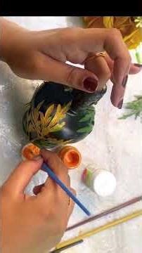 DIY Bottle Decoration with Leaves 🍃 | Easy Home Decor Craft