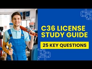 C36 Plumbing License Study Guide - California Practice Test Prep (25 Key Questions)