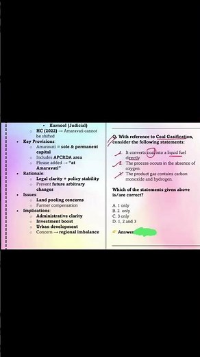 Science Tech: Gasification Explained..#upscimportanttopics #india #upscprelims #coal #currentaffairs