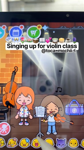 Violin class in toca boca?? #viral #tocaboca #tocalifeworld #aesthetic #cute #gaming #fyp #shorts