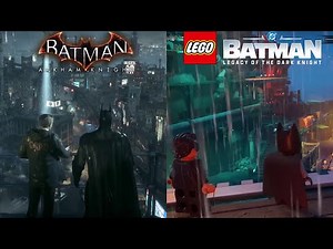 LEGO Batman: Legacy of the Dark Knight vs Batman Arkham Knight - Side by Side Gameplay Comparison