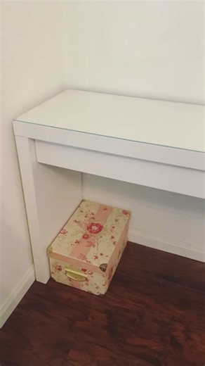 IKEA Malm Dressing Table to Home Office Desk Transformation