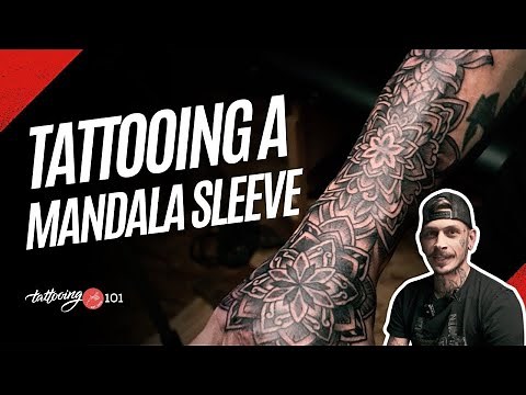 Geometric Mandala Tattoo Time Lapse | Hand + Half Sleeve Design