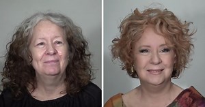 60-Year-Old Woman Doesn't Recognize Herself After Talented Stylist Gives Her A Total Makeover