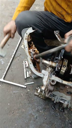 how to open a car engine oil pump and oil Jali #rashidmechanic #mechanic