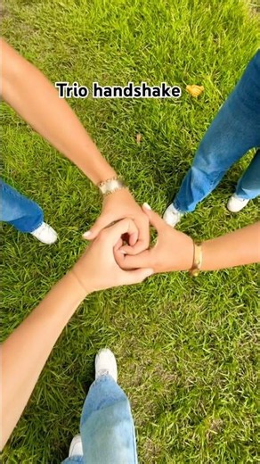 SECRET TRIO HANDSHAKE! 👀🤝✨ | Triple Charm #Shorts